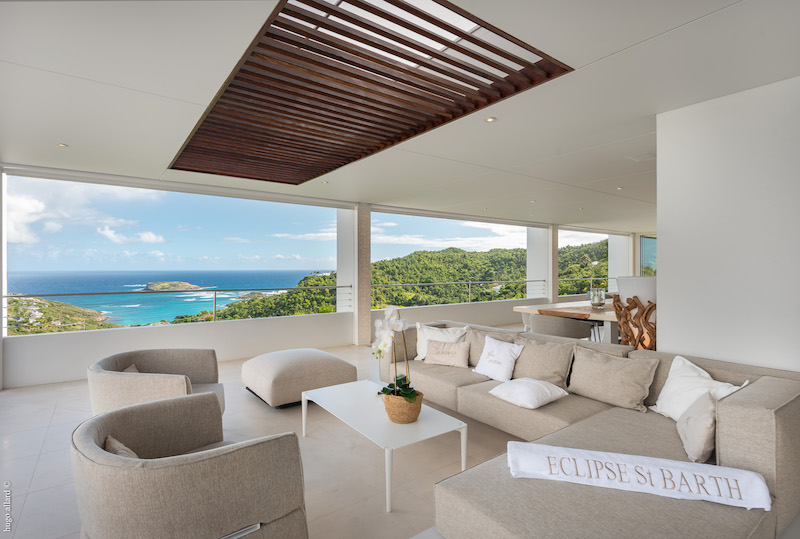 Modern ocean view villa Vahiti 6 bedrooms for rent in St Barts