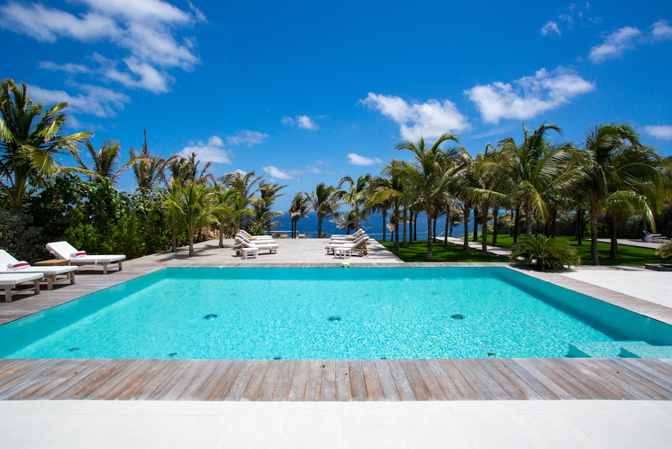 Villa Good News is located on the hills of the private estate of Levant in Petit Cul-de-Sac in St Barths.