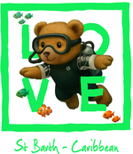 Green Diving Bear 4
