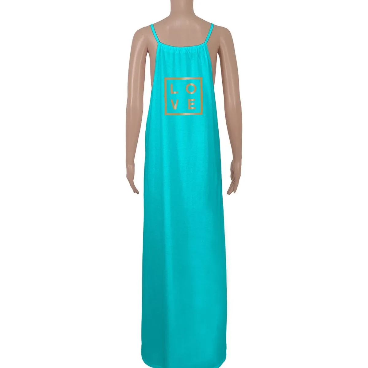 Dress Noémi – Turquoise - Logo Metal Print