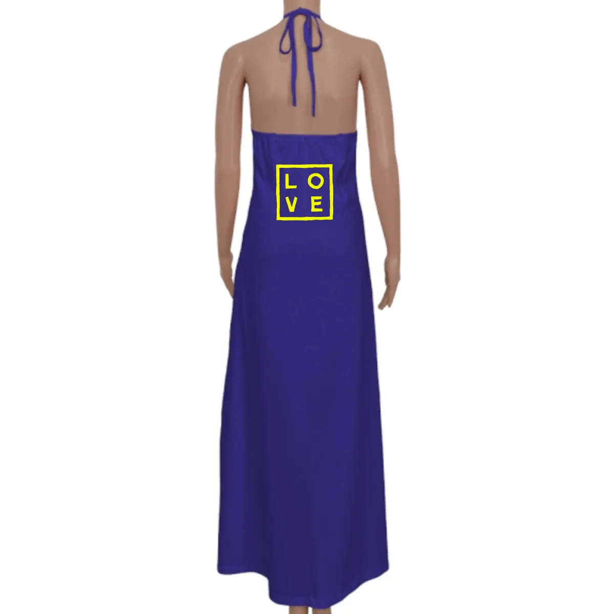 Valentina Dress – Royal blue - Logo Fluo Flex