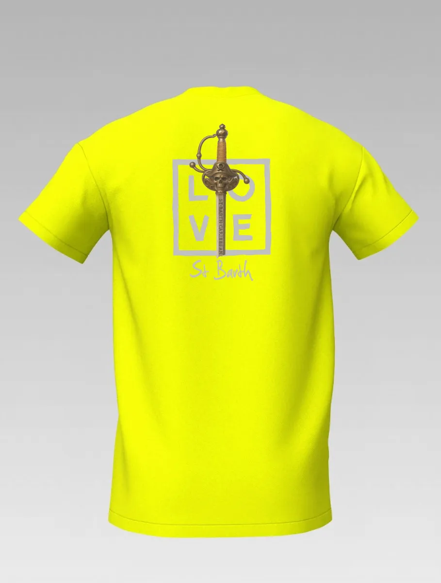 Yellow Children's T-shirt – "Pirate Spirit" – Signature LOVE – Pirate Collection: Adventure & Style for Young Cabin Boys