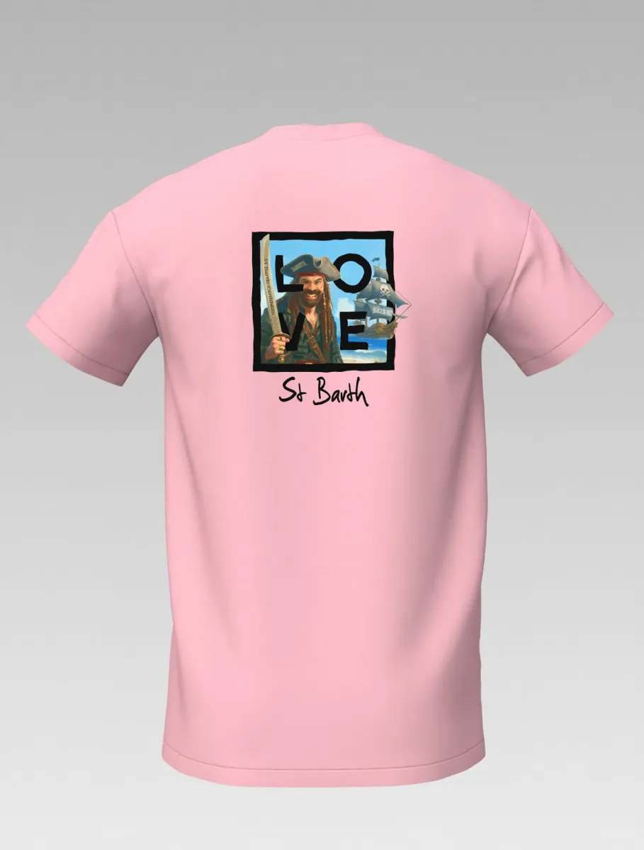 Pink Children's T-shirt – "Pirate Spirit" – Signature LOVE – Pirate Collection: Adventure & Style for Young Cabin Boys