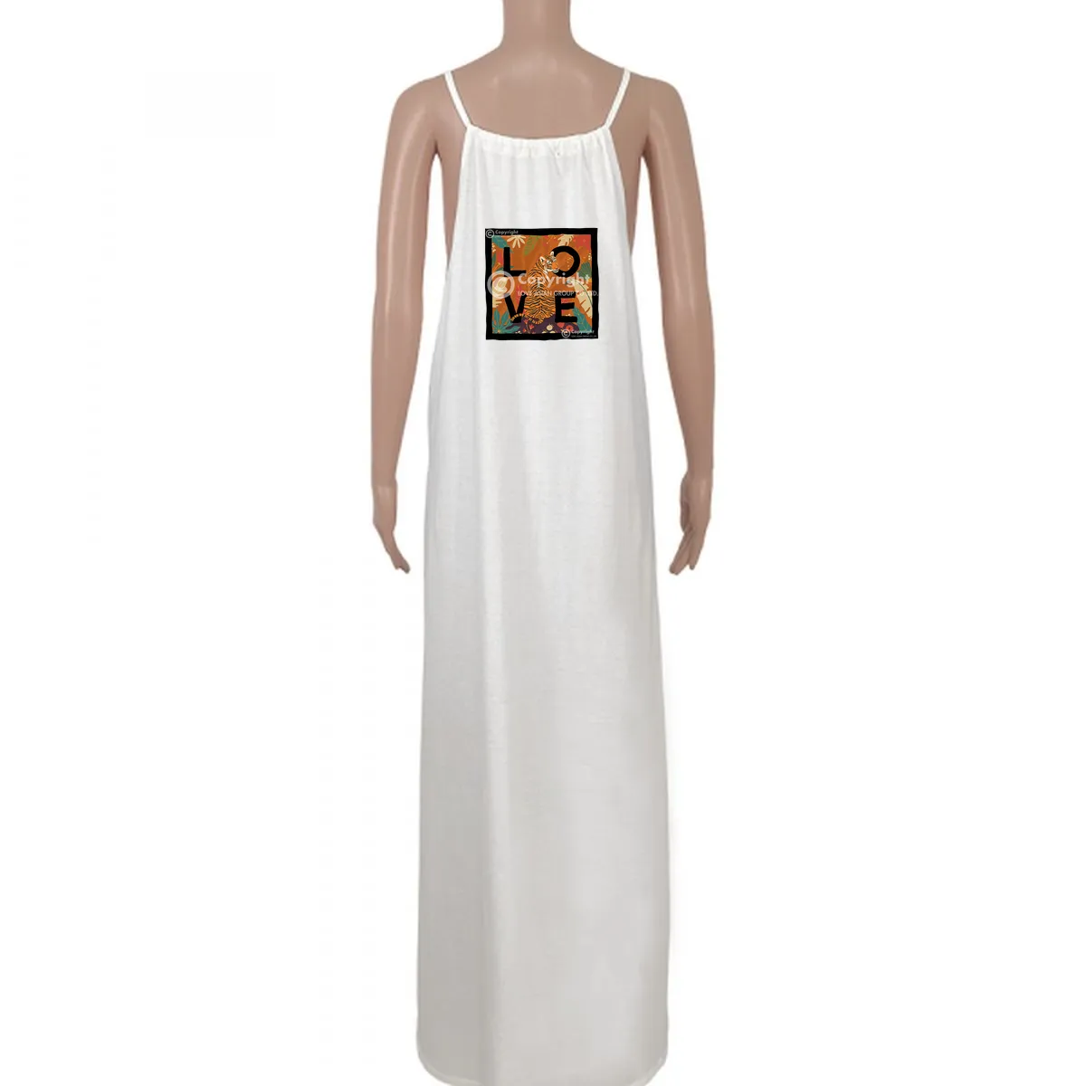 Dress Noémi – White Flex Art Animals