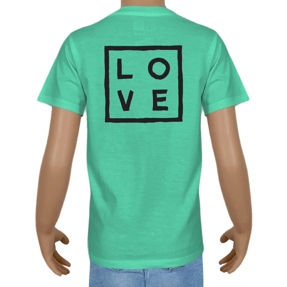 Kid's T-shirt – Cotton – Plain – Aqua green