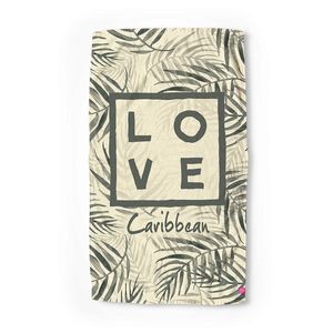 Beach towel – Palm – Camel - Love Concept Store