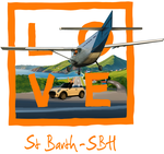 Orange St Barth Airport - no sky