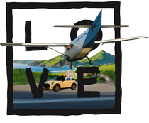 Black Airport LOVE - no sky