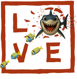 Red shark LOVE