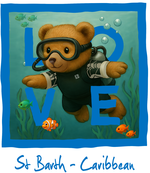 Blue Diving Bear 2