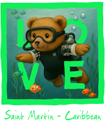 Green Diving Bear