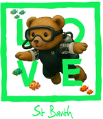 Green Diving Bear 3