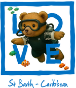 Blue Diving Bear 4