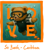 Orange Diving Bear 2