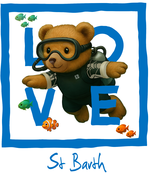 Blue Diving Bear 3