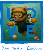 Blue Diving Bear