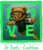 Green Diving Bear 2