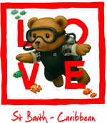Red Diving Bear 4